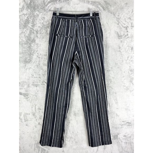 TheOpen Product Striped High Waisted Trousers Pants Slacks 27 Waist Quiet Luxury - Picture 6 of 16